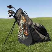 Angriffskopf von Leopard Golfhandtuch (Gras)