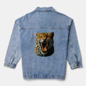Angriffskopf von Leopard Jeansjacke (Rückseite)