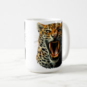 Angriffskopf von Leopard Kaffeetasse (VorderseiteRechts)