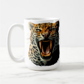 Angriffskopf von Leopard Kaffeetasse (Links)