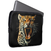 Angriffskopf von Leopard Laptopschutzhülle (Vorne Rechts)