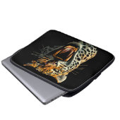 Angriffskopf von Leopard Laptopschutzhülle (Vorne Knopf)