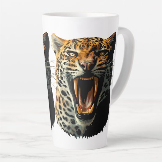 Angriffskopf von Leopard Milchtasse (Rechte Ecke)