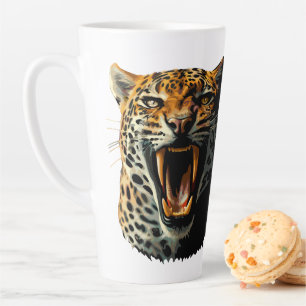 Angriffskopf von Leopard Milchtasse