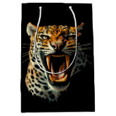 Angriffskopf von Leopard Mittlere Geschenktüte (Vorderseite)