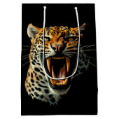 Angriffskopf von Leopard Mittlere Geschenktüte (Rückseite)