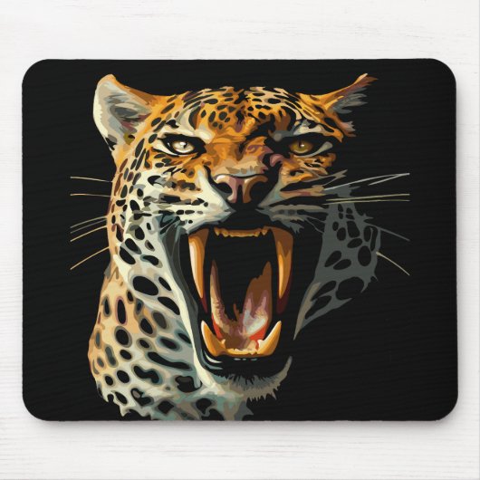 Angriffskopf von Leopard Mousepad (Vorne)