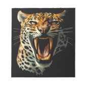 Angriffskopf von Leopard Notizblock (Vorderseite)
