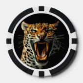 Angriffskopf von Leopard Pokerchips (Vorderseite)