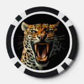 Angriffskopf von Leopard Pokerchips (Rückseite)