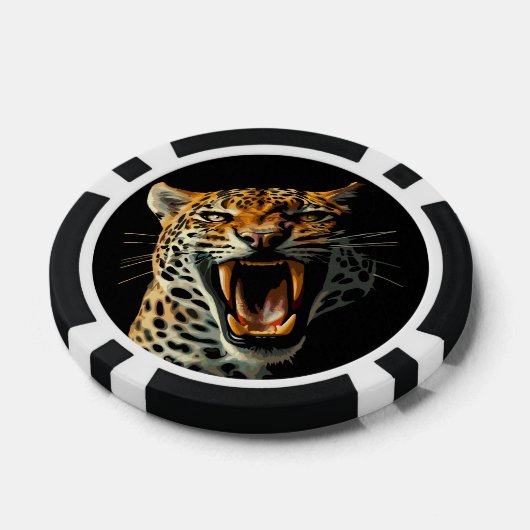 Angriffskopf von Leopard Pokerchips (Einzeln)