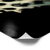 Angriffskopf von Leopard Poster (Ecke)