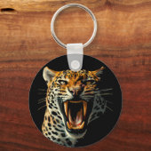 Angriffskopf von Leopard Schlüsselanhänger (Vorderseite)
