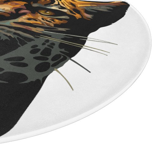 Angriffskopf von Leopard Schneidebrett (Ecke)