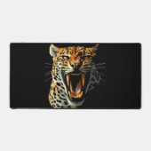 Angriffskopf von Leopard Schreibtischunterlage (Vorderseite)