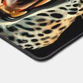 Angriffskopf von Leopard Schreibtischunterlage (Ecke)