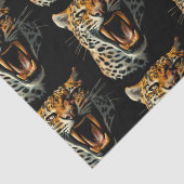 Angriffskopf von Leopard Seidenpapier (Detail)