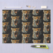 Angriffskopf von Leopard Seidenpapier (Handwerk)