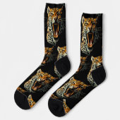 Angriffskopf von Leopard Socken (Linkes Detail)