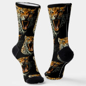 Angriffskopf von Leopard Socken (Gewinkelt)
