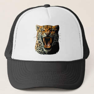 Angriffskopf von Leopard Truckerkappe