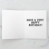 ANGROGYNOUS KURZ HAIRED MIRL HAPPY BIRTHDAY CARDS KARTE (Innenseite)