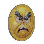 Angry 3D Emoji Dartscheibe (Vorderseite Links)