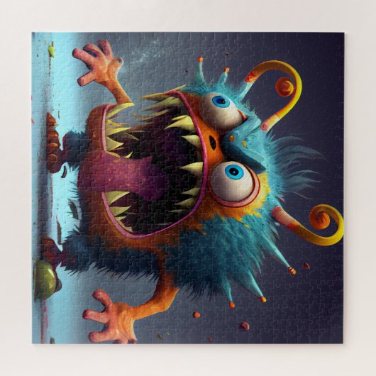 Angry 3D Monster Puzzle (Horizontal)