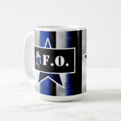 Angry Alien Blue [ SKULLien ] by J.H.T. Kaffeetasse (Vorderseite Links)