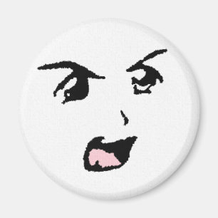 Angry Anime Eyes Magnet