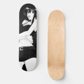 Angry Anime Girl Skateboard Deck (Vorderseite)