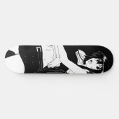 Angry Anime Girl Skateboard Deck (Horizontal)