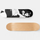 Angry Anime Girl Skateboard Deck (Horizontal)