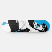Angry Anime Girl Skateboard Deck (Horizontal)