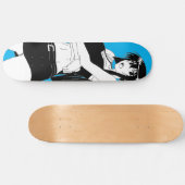 Angry Anime Girl Skateboard Deck (Horizontal)