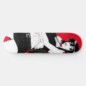 Angry Anime Girl Skateboard Deck (Horizontal)