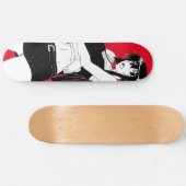 Angry Anime Girl Skateboard Deck (Horizontal)