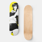 Angry Anime Girl Skateboard Deck (Vorderseite)