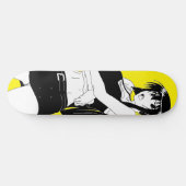 Angry Anime Girl Skateboard Deck (Horizontal)