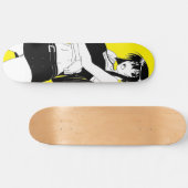 Angry Anime Girl Skateboard Deck (Horizontal)