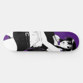Angry Anime Girl Skateboard Deck (Horizontal)