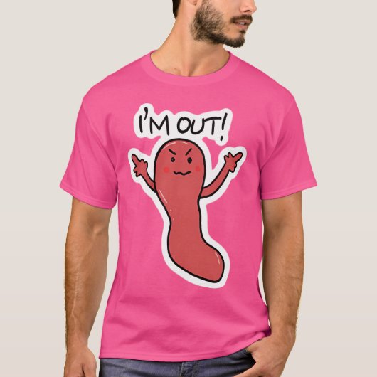 Angry Anlage Im Out Appendectomy T-Shirt (Vorderseite)