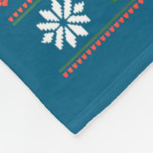 Angry Antler Cat Funny Xmas Ugly Sweater Long Slee Fleecedecke (Ecke)