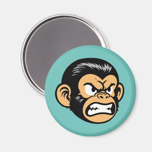 Angry Ape Magnet (Vorderseite/Rückseite)