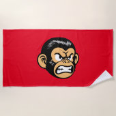 Angry Ape Strandtuch (Vorderseite)