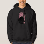 Angry At The World Raven Retro Witch Pagan Hoodie (Vorderseite)