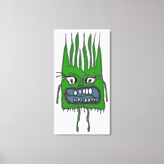 Angry Baby Vampire Funny Beängstigend Zeichnend Leinwanddruck (Vorderseite)