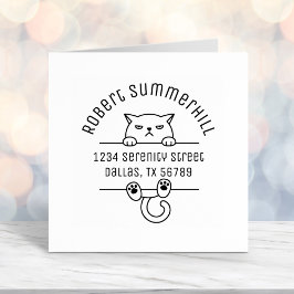 Angry Bad Tempered Cat Arch Address 2 Permastempel
