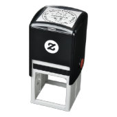 Angry Bad Tempered Cat Round Address Permastempel (Produkt)