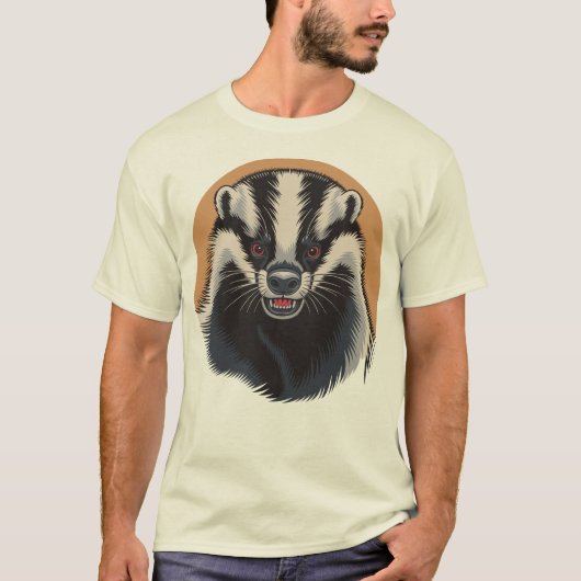 Angry Badger T-Shirt (Vorderseite)
